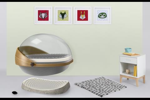 Always the joker, Made.com revealed its spoof Royal Crib with feature including float and auto-rock and FaceTime calls from mum and dad projected inside the hood